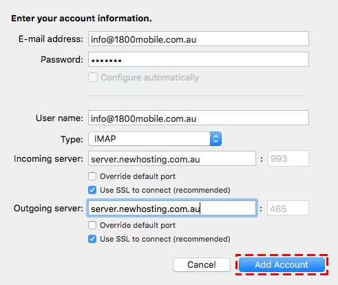 Microsoft outlook settings for mac mail account